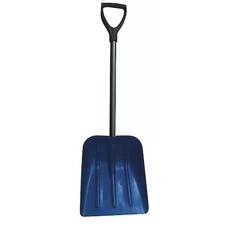 Zoro Select 38Zf78 Snow Shovel, 10 3/4 In W X Plastic Blade, 25 In L Steel