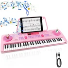 BRAND NEW ~ Pink 61 Key Portable Electronic 24.6" Digital Piano Keyboard