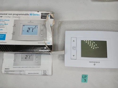 Emerson 1F83H-21NP 2-H 1-C Non-Programmable Thermostat *No Mounting Screws*
