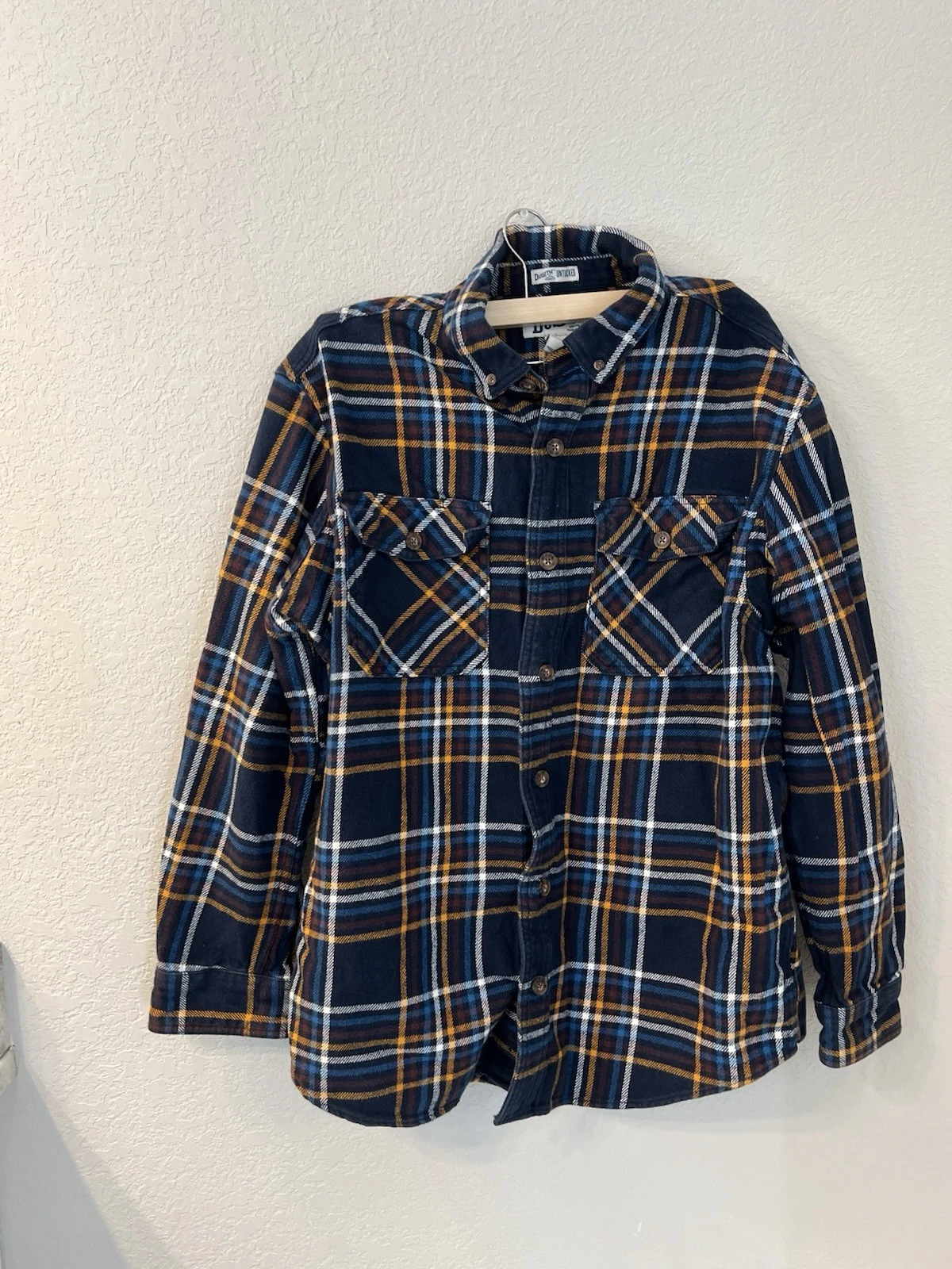 Duluth Trading Shirt Men M Blue Flannel Plaid Button Down Outdoor Heavy Thick
Opens in a new window