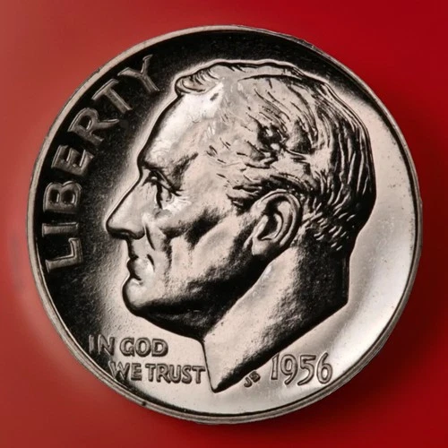 1956-P Proof Roosevelt Dime Lustrous FAST SHIPPING 9000