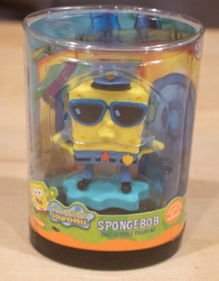 NEW Vintage 2003 SpongeBob Squarepants Collectible Figure Police Officer 44852