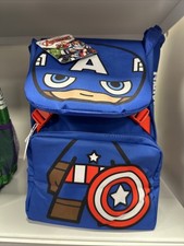 Image of Captain America 3D Printed Backpack School Bag