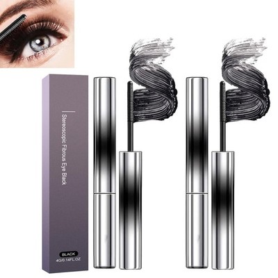 2 PCS Iron Wand Mascara, Metall-Mascara-Stab, mit einem durchscheinenden Wimpern