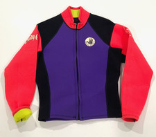 Vintage Body Glove Surf Neon Wetsuit Top Jacket USA