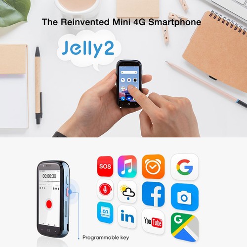 3" 4G LTE Unihertz JELLY 2 Mini Smartphone Android 11 NFC Phone Mobile Unlocked - Afbeelding 2 van 17