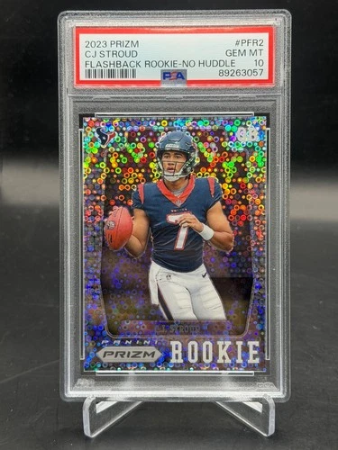 2023 Panini Prizm CJ Stroud Flashback No Huddle Rookie RC PSA 10 PC