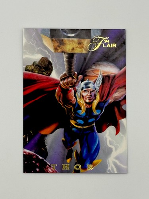 #ad #ad 1994 Marvel Flair Annual Power Blast Insert Thor #13 of 15 $4.95