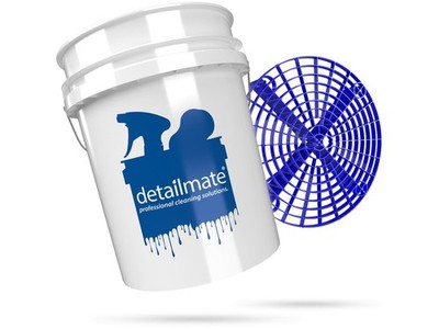 detailmate Wascheimer 5 GAL (ca. 20 L) + Grit Guard Eimereinsatz blue Carwash
