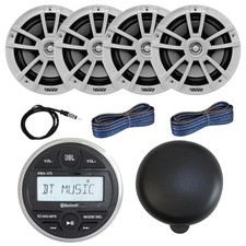 JBL PRV-175 Gauge Bluetooth Receiver With Cover, 4x 6.5" 225W Speakers, Antenna