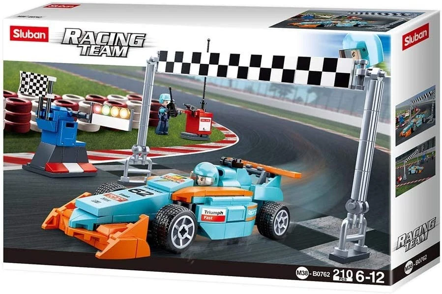 Sluban Klemmbausteine SL95622 Small Race Track (201 Pieces)  Play Set Clamp Buil - Image 2 of 3