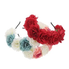 3 Pcs Wedding Headband Floral Headbands Fashion Flower Headpiece Elegant