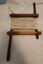ANTIQUE DOUBLE HANDLE WOODEN KITE STRING TWINE WINDER SPOOL HOLDER PRIMITIVE