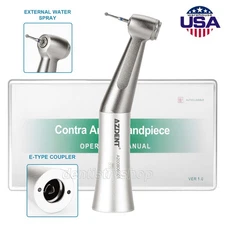 Dental Low Speed Handpiece Push Button Fit FG 1.6mm Burs Contra Angle