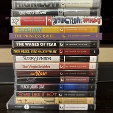 Criterion Collection Lot Of 14 Blu-ray + 1 DVD Lot, Mint Condition