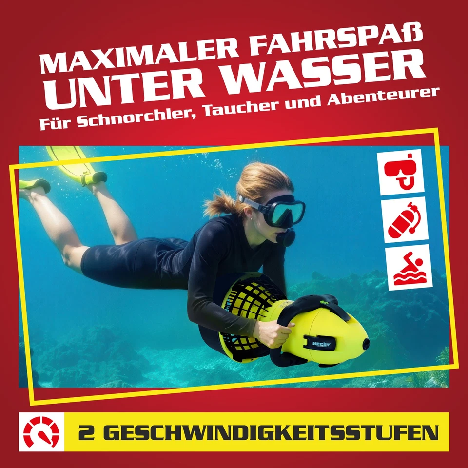 Unterwasser Wasserscooter Tauchscooter 500W bis 5,2 km/h 50min 230V Sea Scooter - Bild 2 von 4