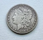 1896 S Morgan Silver Dollar $1 High Value Coin In Very Fine Condition (J)