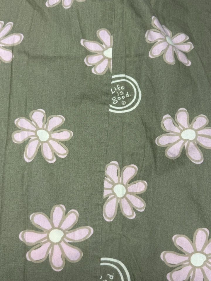 Life is Good Pantalones para Dormir Floral Margarita Talla XL Verde Rosa Salón Naturaleza Ropa para Dormir Foto 3 de 4