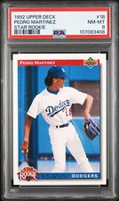 1992 Upper Deck Star Rookie #18 Pedro Martinez Los Angeles Dodgers PSA 8 NM-MT