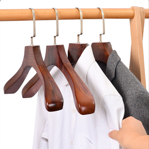 Cloth Hangers Luxury Antique Coat Suit Storage Wide Shoulder Wooden Hangers - Bild 11 von 17