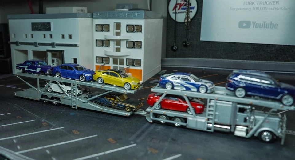 DCP 1/64 Peterbilt 389 TRANSPORTE PARA CARROS HECHO A MEDIDA Foto 2 de 4