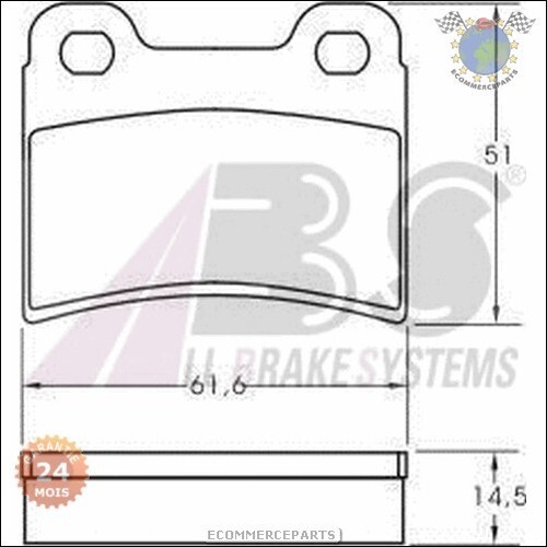 Kit De Plaquettes De Frein ABS Arrière Pour Renault Twizy – Réf. 37947 – Neuf D'origine