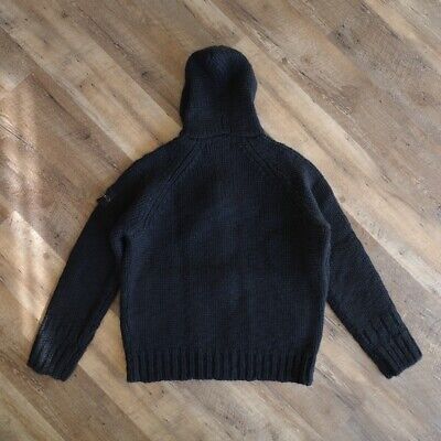 Stone Island Black Wool Knit Hoodie | eBay Stone Island Black Wool Knit Hoodie | eBay