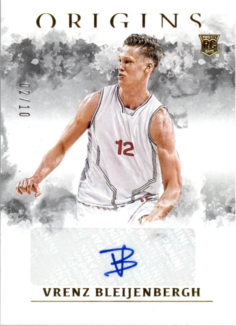 2021-22 Panini Chronicles DP Origins Rookie AUTO Gold Vrenz Bleijenbergh 02/10