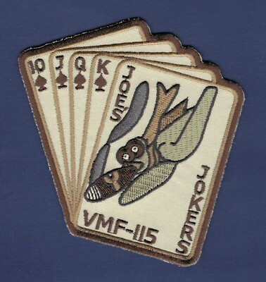 USMC VMF-115 Marine Fighter Squadron ''Joe's Jokers'' Patch