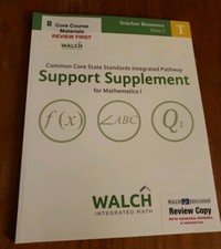 CCSS IP Support Supplement for Mathematics I Teacher Resource Unit 5 - NEW