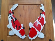 Koi  laser cut from acrylic 2 of them a pair left and right