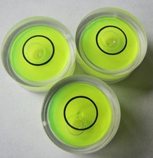 3x 18mm Disk Circular Bulls Eye Round Bubble Spirit Level Fr Tripod Camera RV