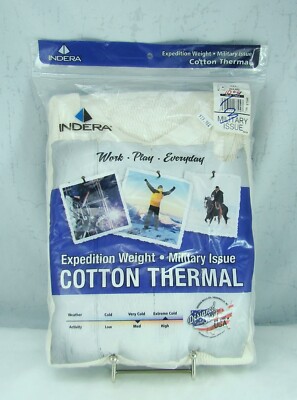 Indera Expedition Weight Cotton Thermals Crew Long Sleeve Nude Men Size  3XL