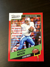 Warren Moon 2021 Classics Timeless Tributes Red /75 #132 Houston Oilers HOF SP