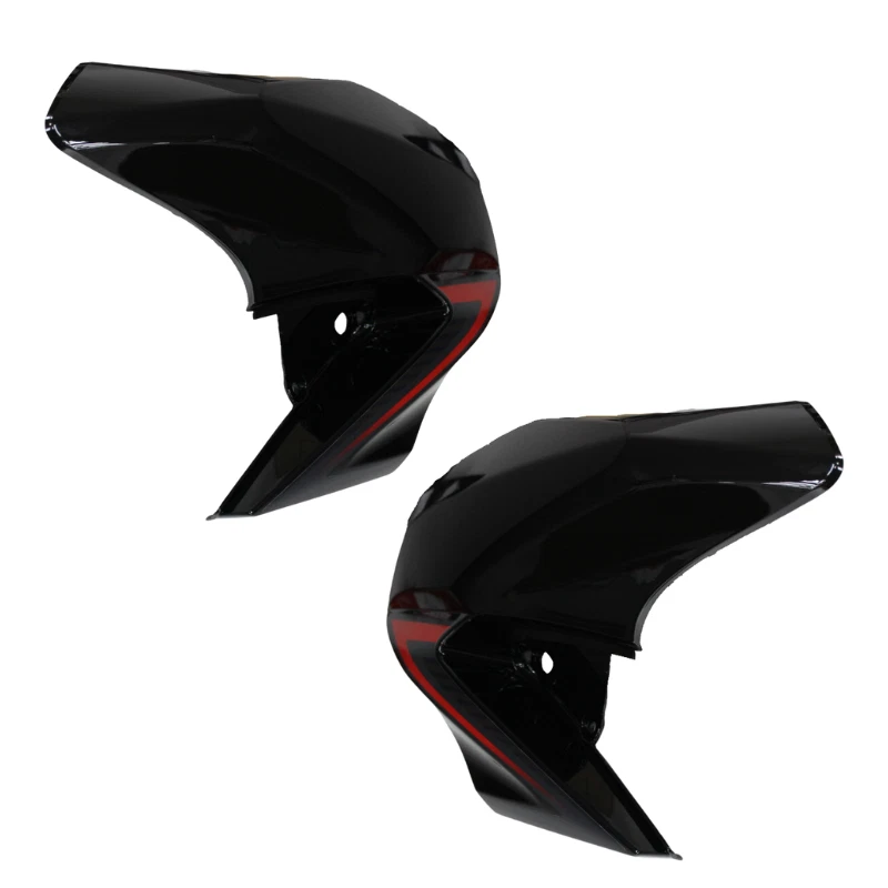 FUNDA EXTERIOR DELANTERA IZQUIERDA DERECHA HONDA CB125F GLR125 2014-2020 NEGRA FUNDA Foto 3 de 4