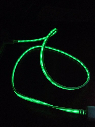 iPhone 14/13/12/11 X/8/7/ Light-Up USB Charger Cable w/ Flowing LED Light - Picture 25 of 28