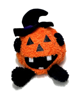 5'' Russ Home Buddies Halloween Witch's Pumpkin Bean Bag Orange Stuffed Animal