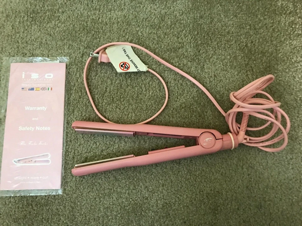 Hierro plano ISO International cerámica turmalina iónica 1" Foto 3 de 4