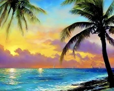 Gorgeous Hawaii Sunset Art Print | Limited Edition Signed Modern Art Decor