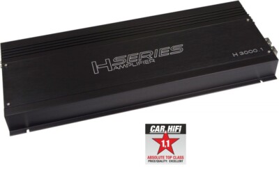Audio System H 3000.1 H-SERIES 1-Channel Mono Amplifier 3000 Watt RMS