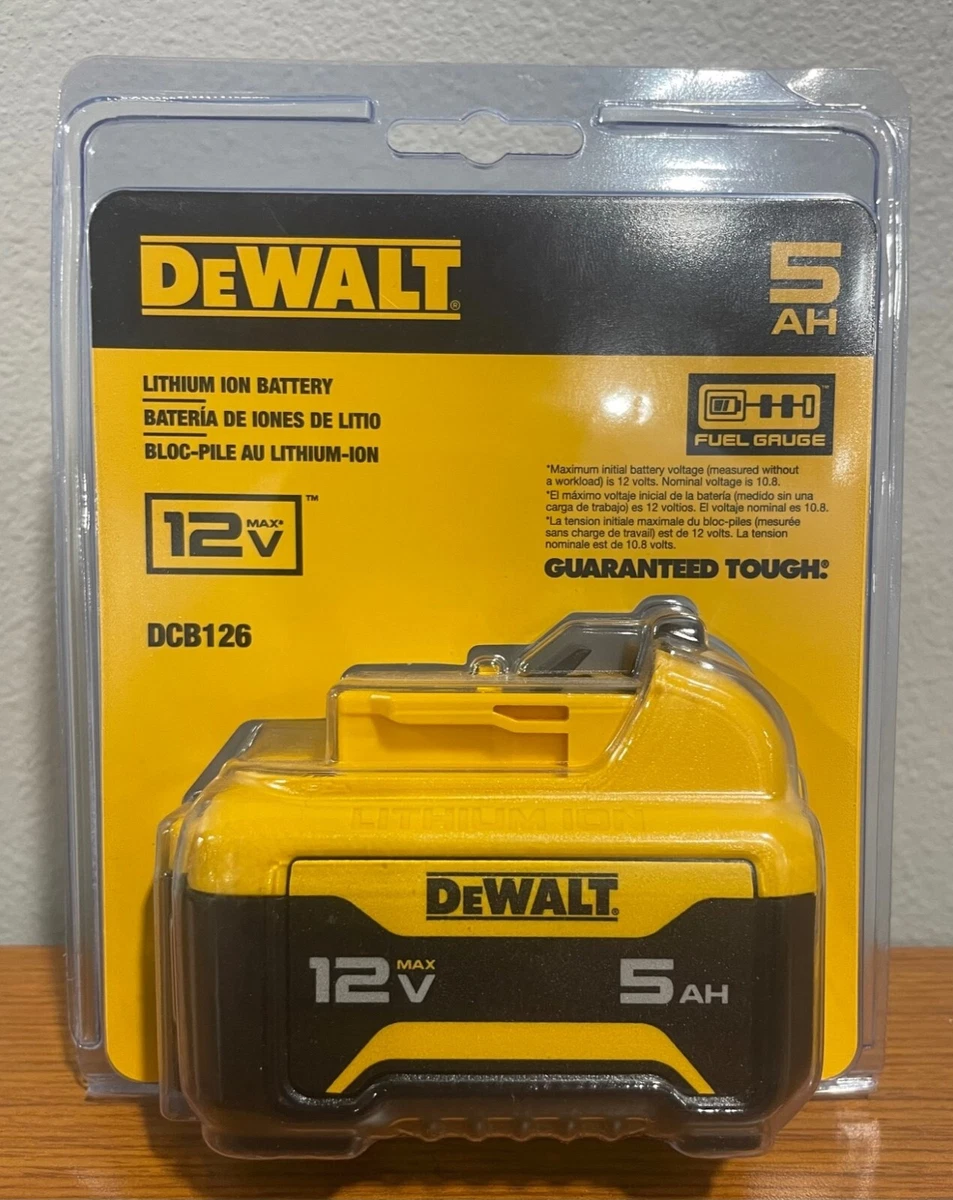 Bateria Dewalt 12v 5.0ah Dcb126 -e.o