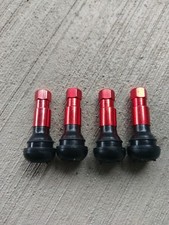 4 Red Chrome Valve Stems Polaris Rzr Honda Kawasaki Mule Golf Cart Ratrod 413r 4 Red Chrome Valve Stems Polaris Rzr Honda Kawasaki Mule Golf Cart Ratrod 413r