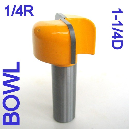 1 pc 1/2" Shank 1-1/4" Diameter Dish, Bowl and Tray Router Bit S - Picture 5 of 12