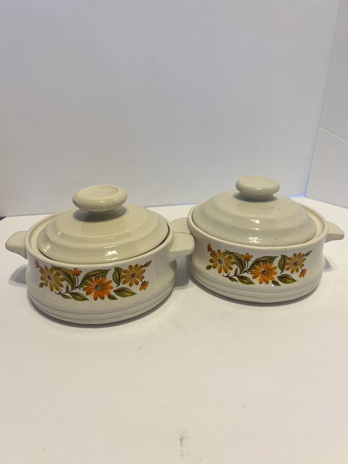 Vintage Capri Bake Serve 'N Store Stoneware Individual Casserole Dish With Lids. eBay