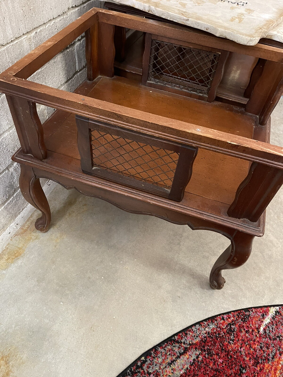marble and mahogany end tables eBay
