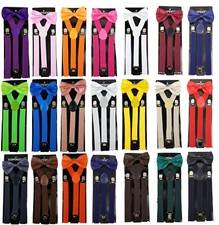3 sets Suspender & Bow Tie set for Adults Men Women Teens