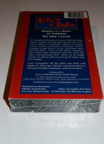 LIFE'S A JOKE VHS Video Vol 2 (50+ Great Jokes, Too Risque For Kids) New-Sealed - Imagen 4 de 6