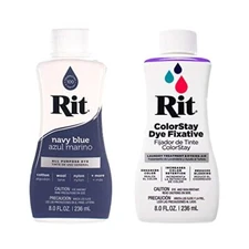 RIT Dye Wide Selection of Colors Navy Blue with Color Fixative