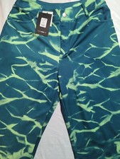 NWT Women's Fashion Nova High Risk Wide Leg Pants Stretch Green