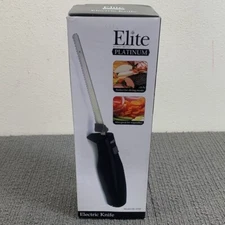 Elite by Maxi-Matic Platinum Electric Knife Serrated Stainless Steel EK-570P New